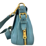 Pre-owned prada-vitello-daino-push-lock-messenger-bag
