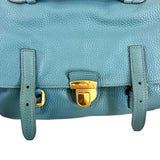 Pre-owned prada-vitello-daino-push-lock-messenger-bag