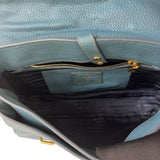 Pre-owned prada-vitello-daino-push-lock-messenger-bag