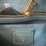 Pre-owned prada-vitello-daino-push-lock-messenger-bag