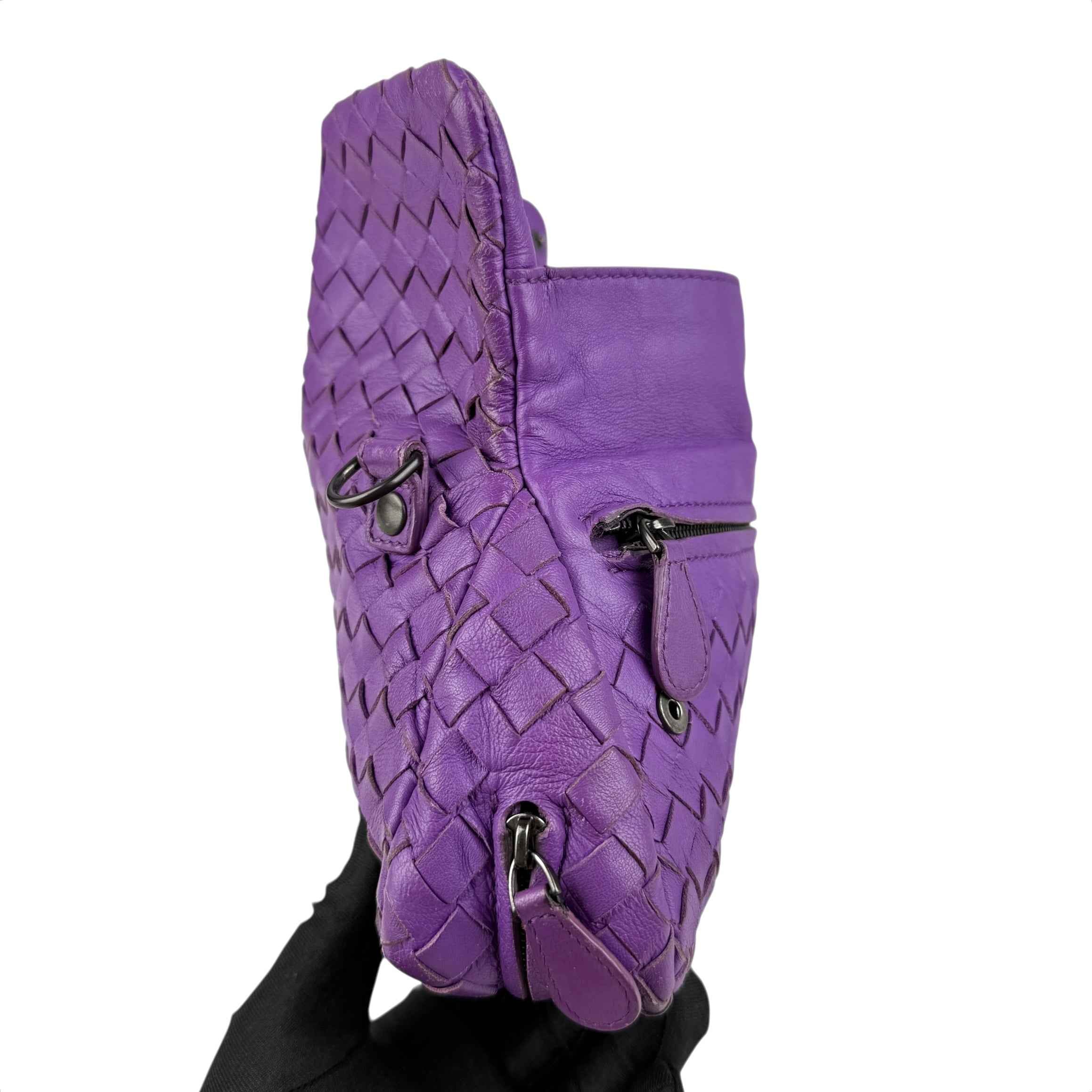 Bottega Veneta Baby Nappa Intrecciato Olimpia Crossbody