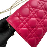 Dior Lady Dior Pouch with Chain Crossbody Bag