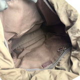 Pre-owned gucci-single-buckle-backpack-gg-supreme-canvas-brown