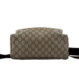 Pre-owned gucci-single-buckle-backpack-gg-supreme-canvas-brown