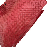 Pre-owned bottega veneta intrecciato leather shoulder bag front
