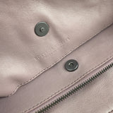 Pre-owned bottega veneta lilac intrecciato leather double chain tote front