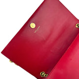 Pre-owned saint laurent red leather kate tassel shoulder bag front