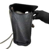 Gucci Black Studded Leather Miss Bamboo Shoulder Bag
