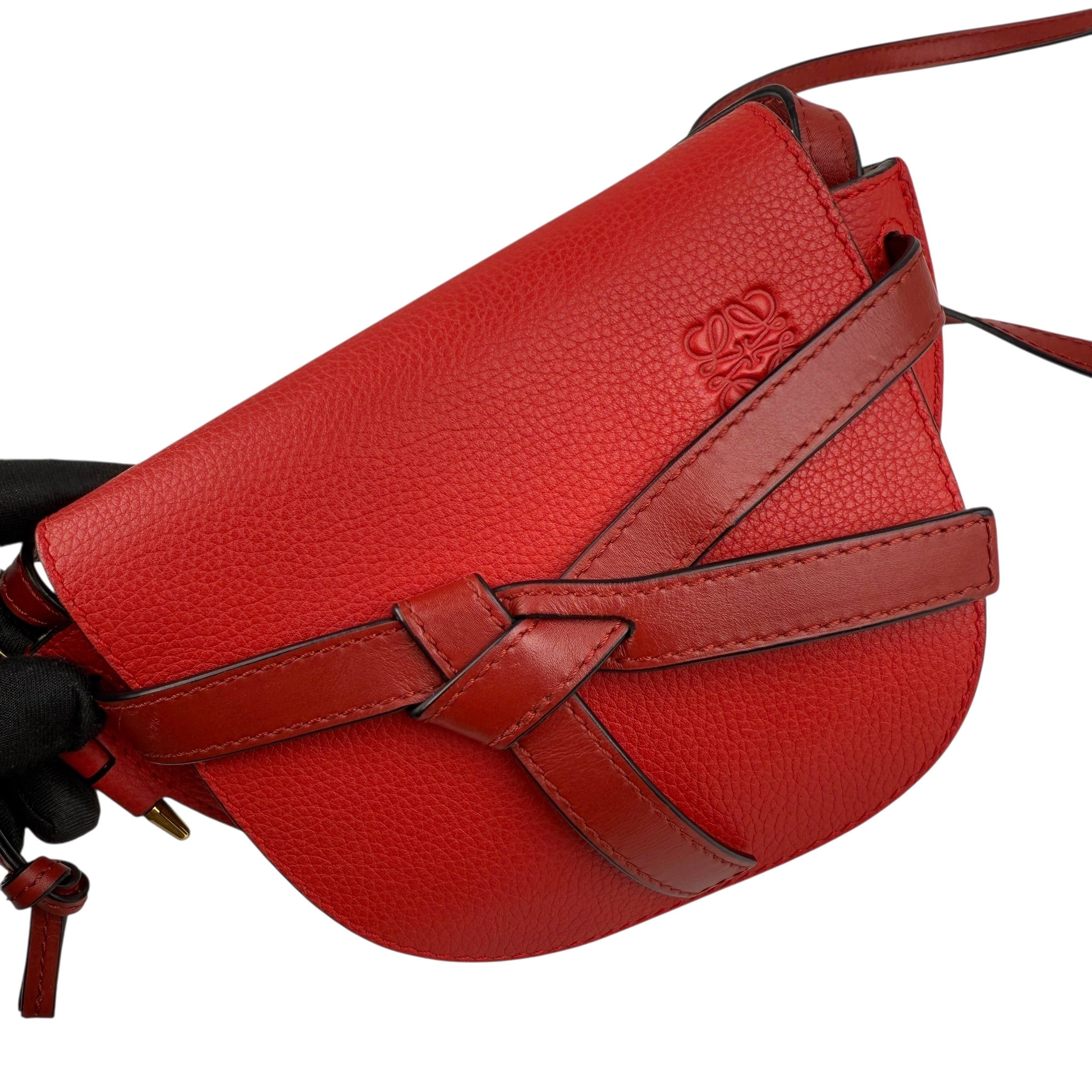 Pre-owned loewe-gate-leather-crossbody-handbag