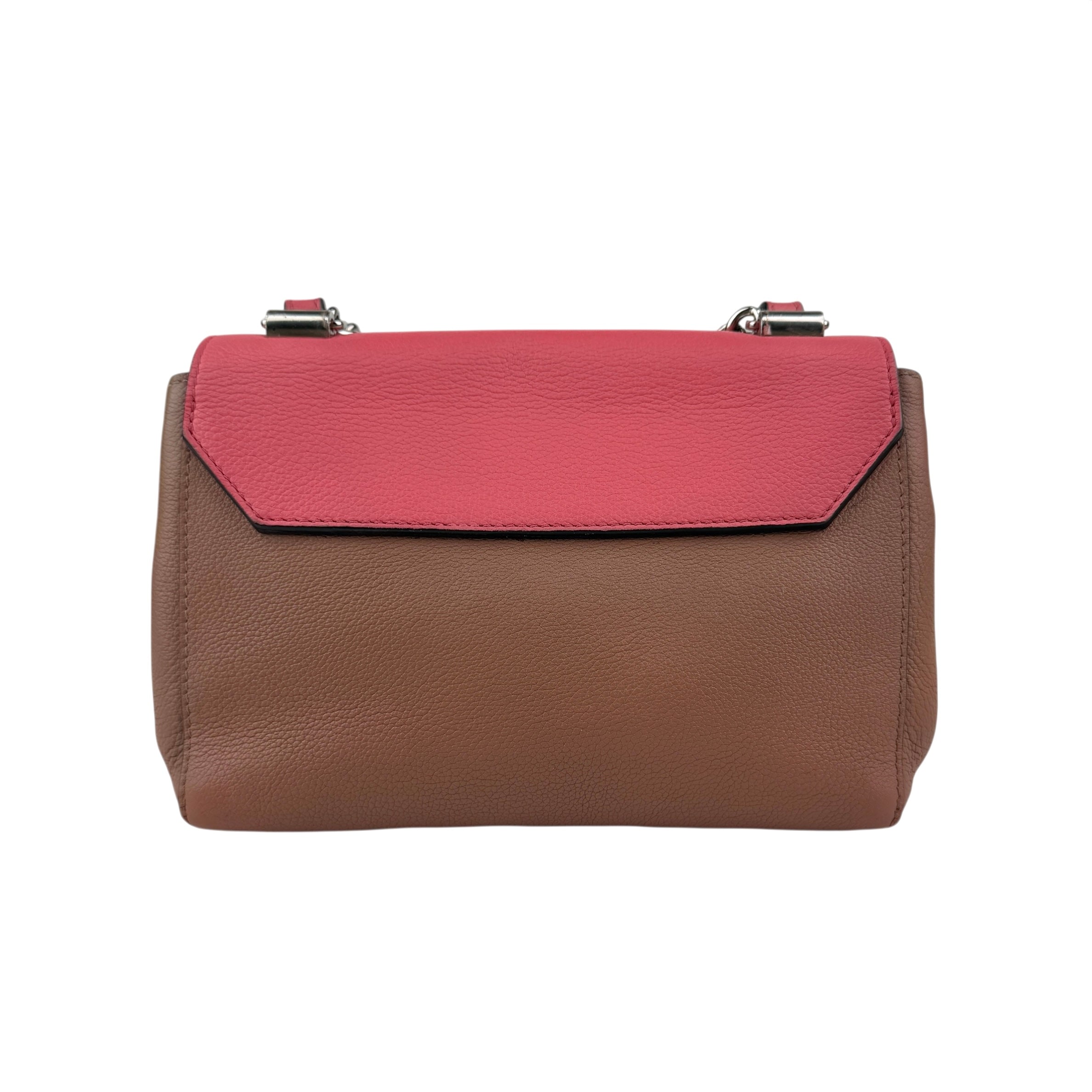 Pre-owned louis-vuitton-lockme-ii-top-handle-handbag back view