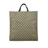Pre-owned gucci-handbag-shoulder-bag-bee-print-brown-black back view