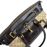 Pre-owned gucci-gg-canvas-body-bag-brown