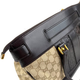 Pre-owned gucci-gg-canvas-body-bag-brown