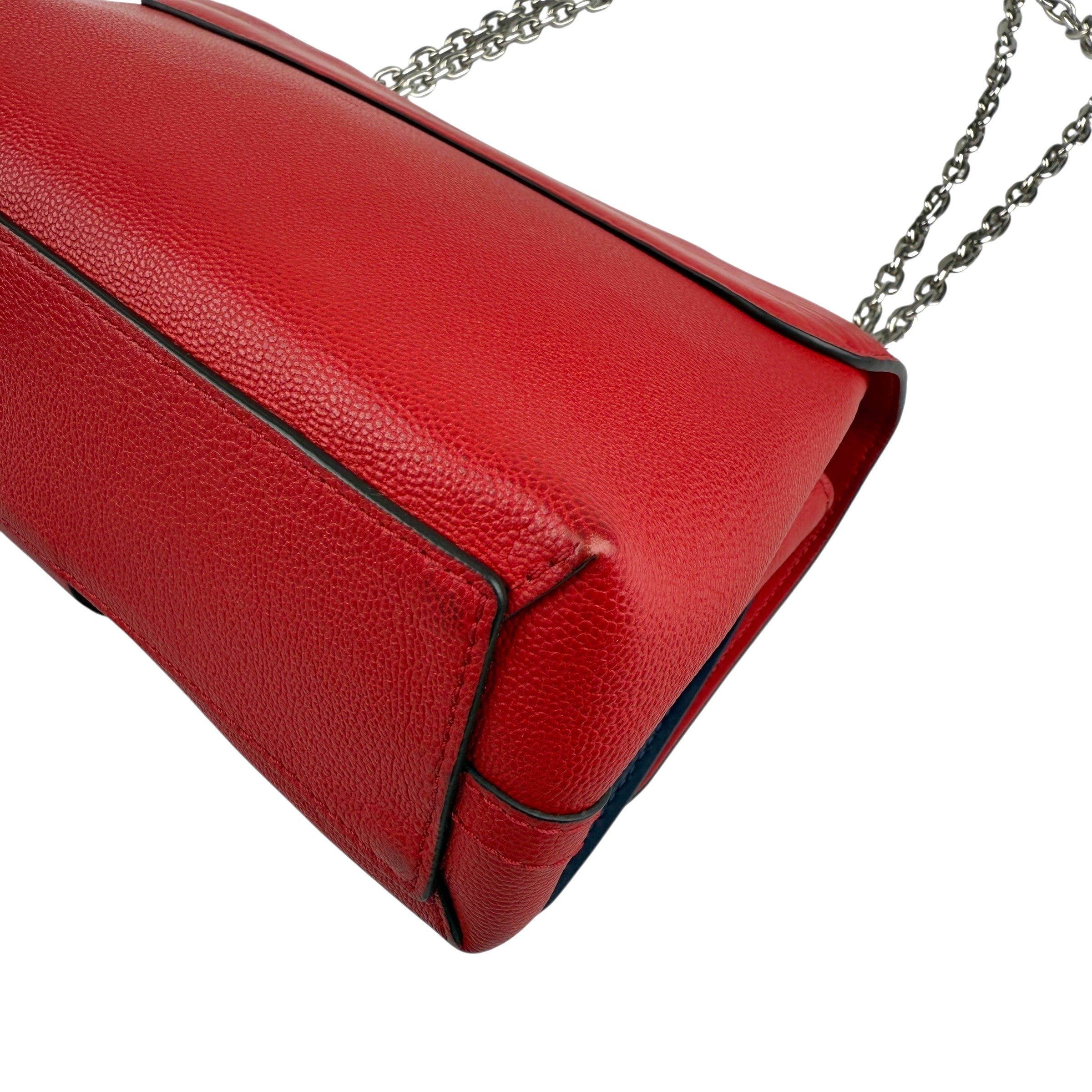 Pre-owned louis-vuitton-rubis-blue-monogram-leather-very-chain-bag