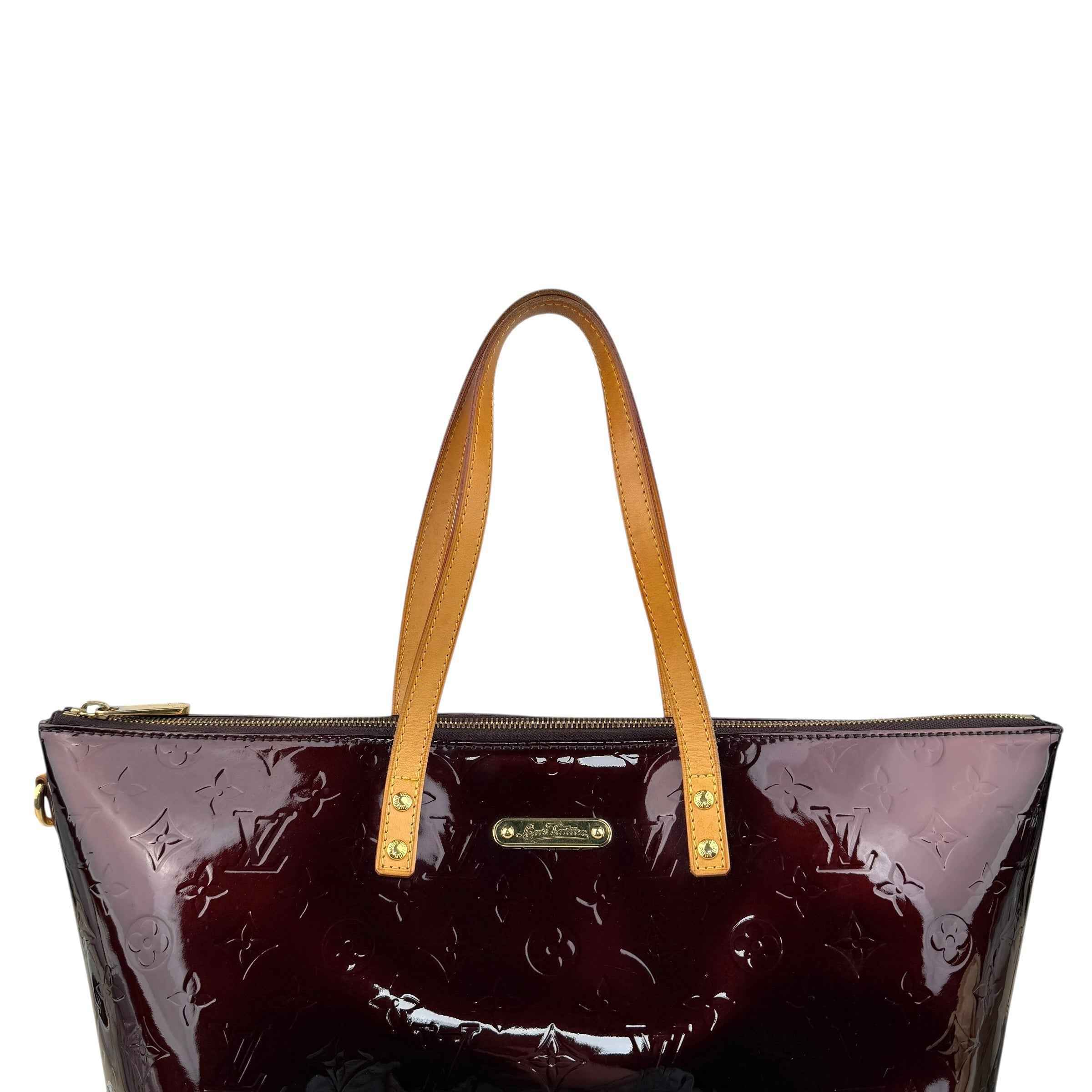 Louis Vuitton Amarante Monogram Vernis Bellevue Bag