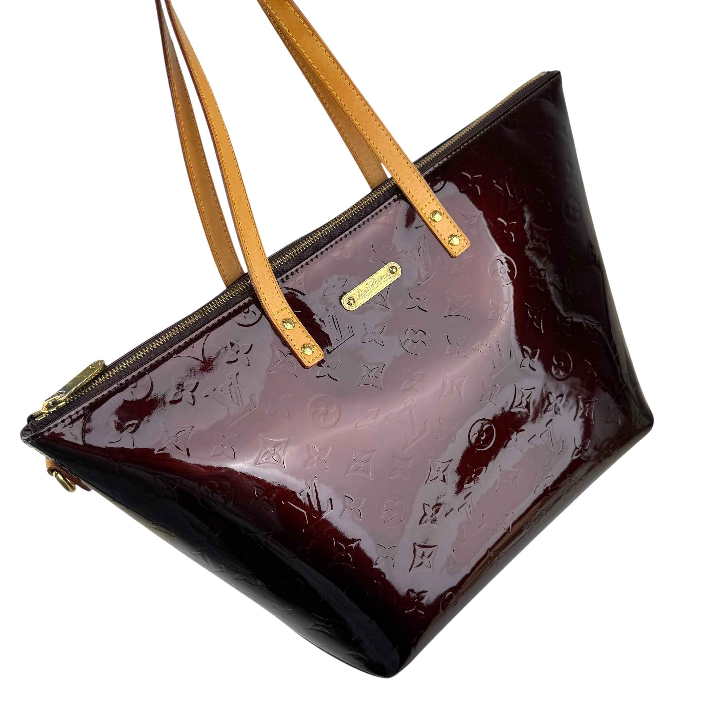 Louis Vuitton Amarante Monogram Vernis Bellevue Bag
