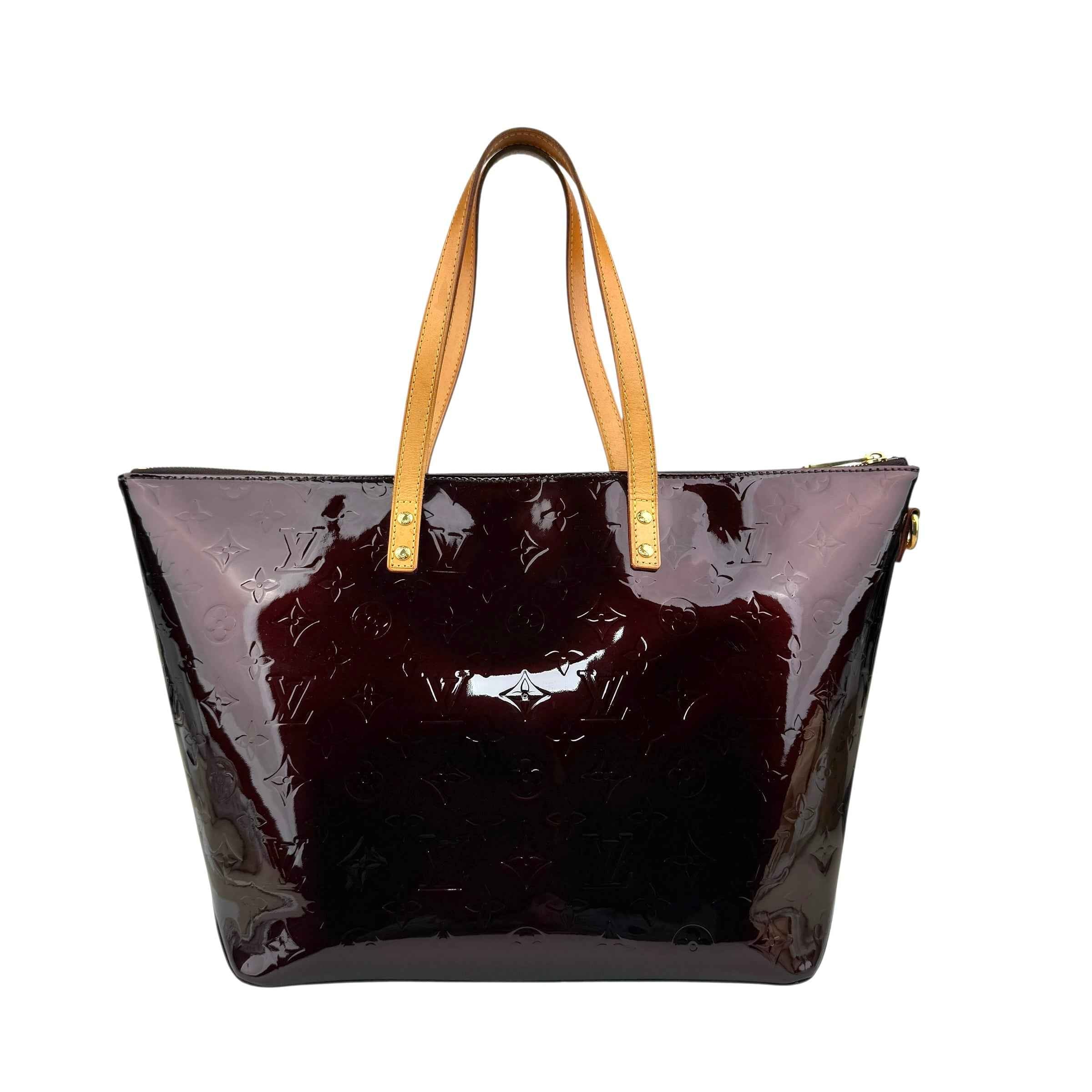 Louis Vuitton Amarante Monogram Vernis Bellevue Bag