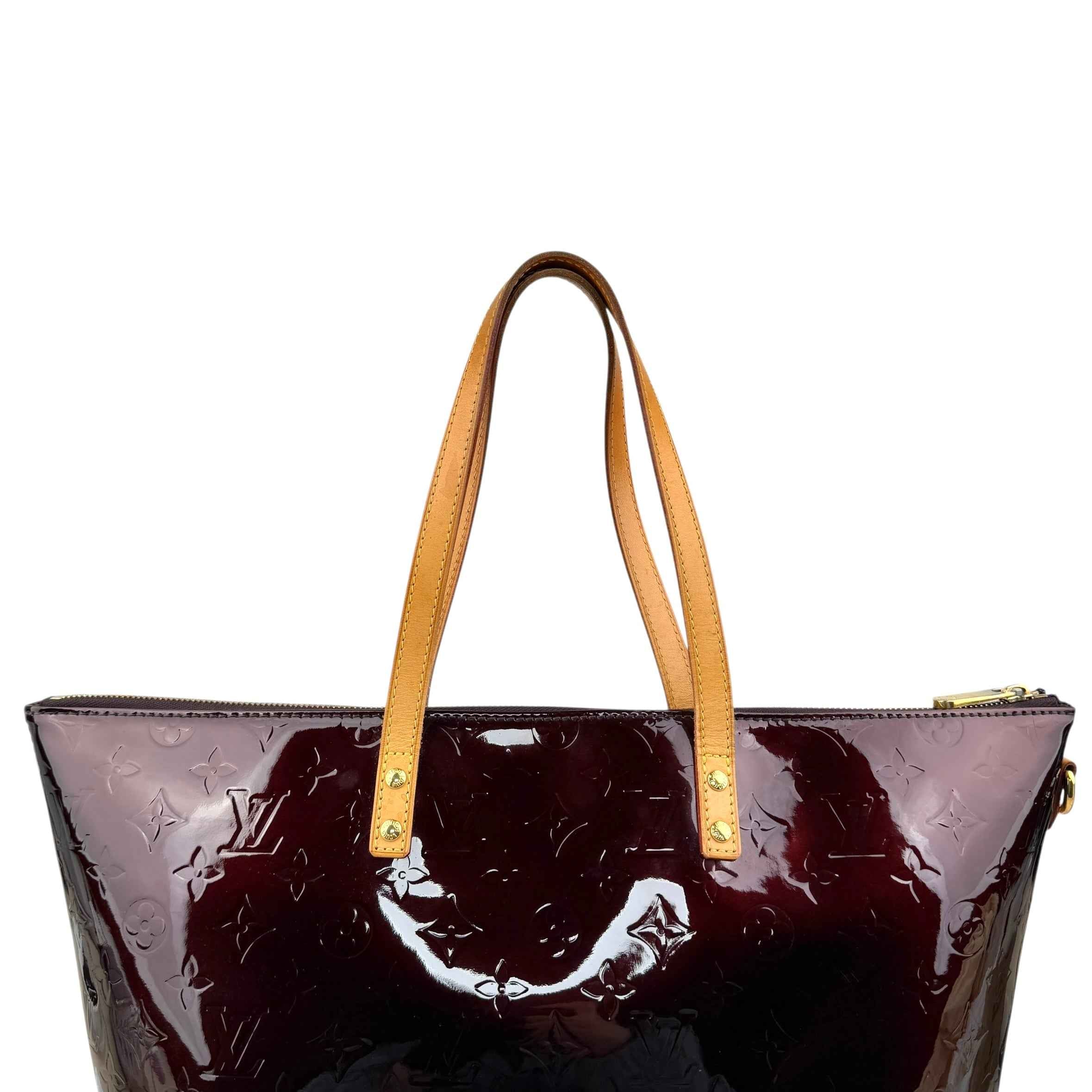 Louis Vuitton Amarante Monogram Vernis Bellevue Bag
