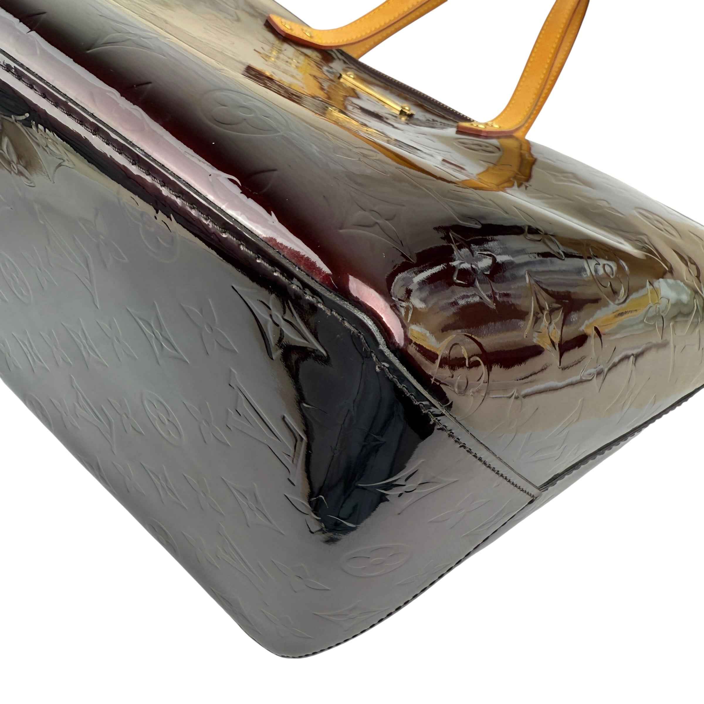 Louis Vuitton Amarante Monogram Vernis Bellevue Bag