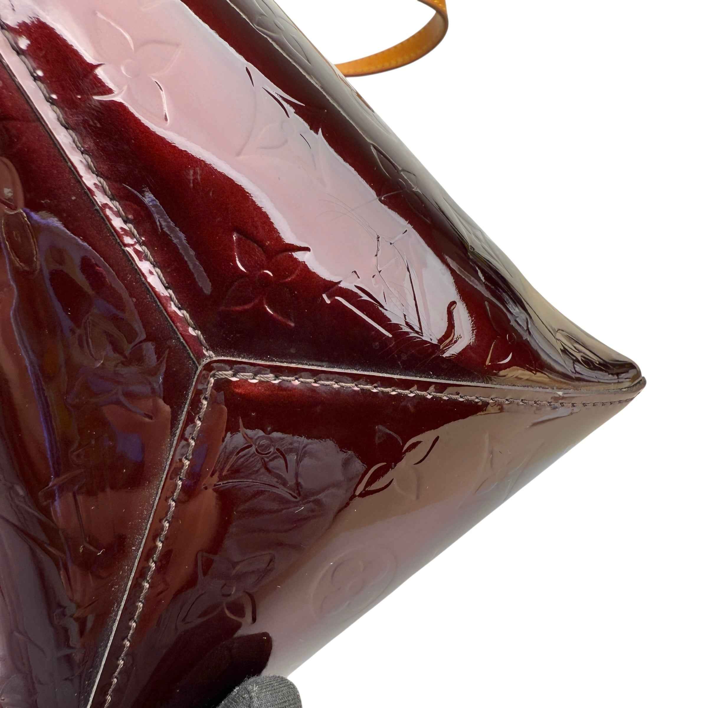 Louis Vuitton Amarante Monogram Vernis Bellevue Bag