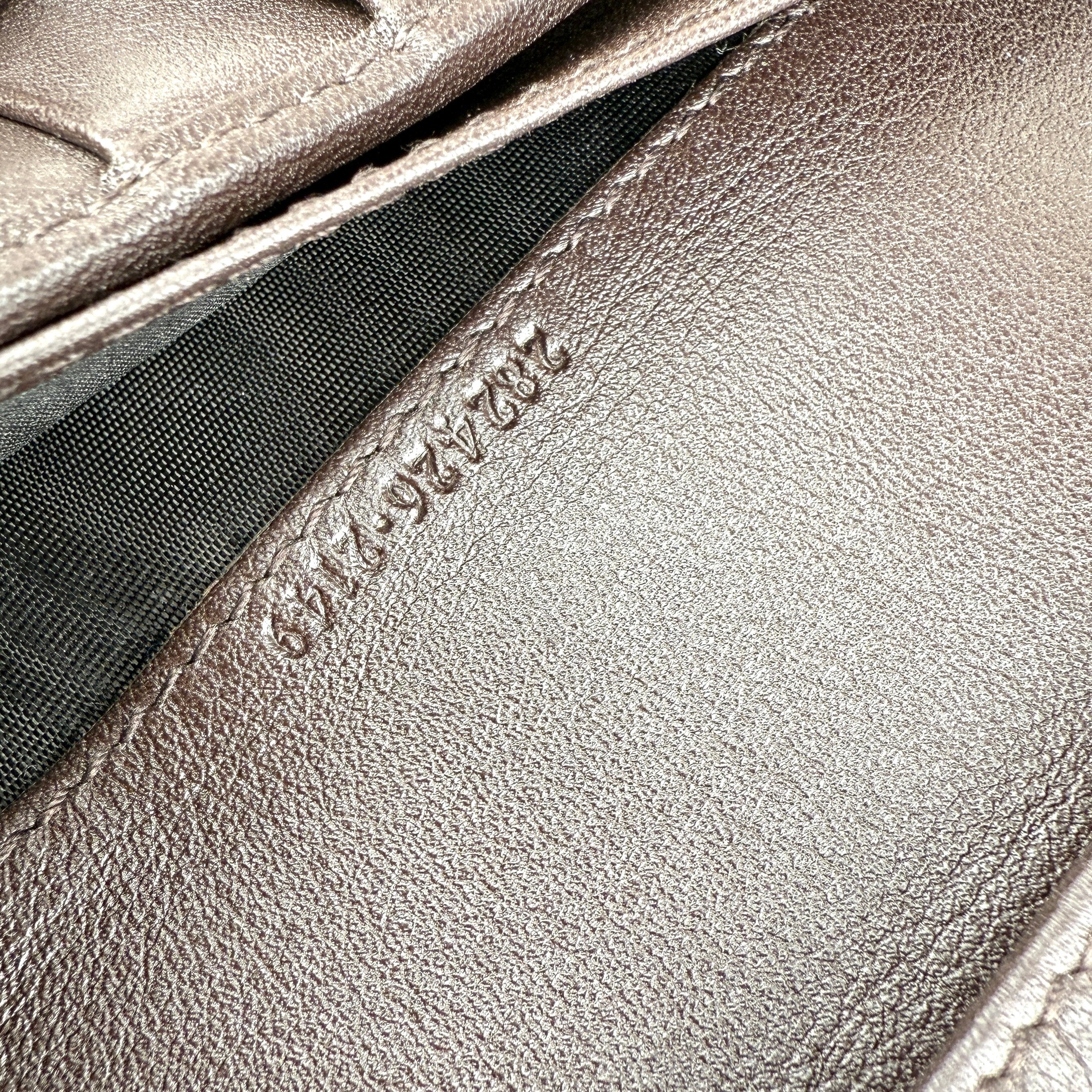 Pre-owned gucci-beige-brown-gg-canvas-leather-wallet
