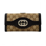 gucci-beige-brown-gg-canvas-leather-wallet