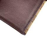 Pre-owned gucci-lovely-brown-canvas-leather-long-wallet