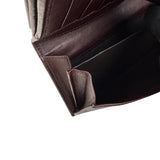 Pre-owned gucci-lovely-brown-canvas-leather-long-wallet