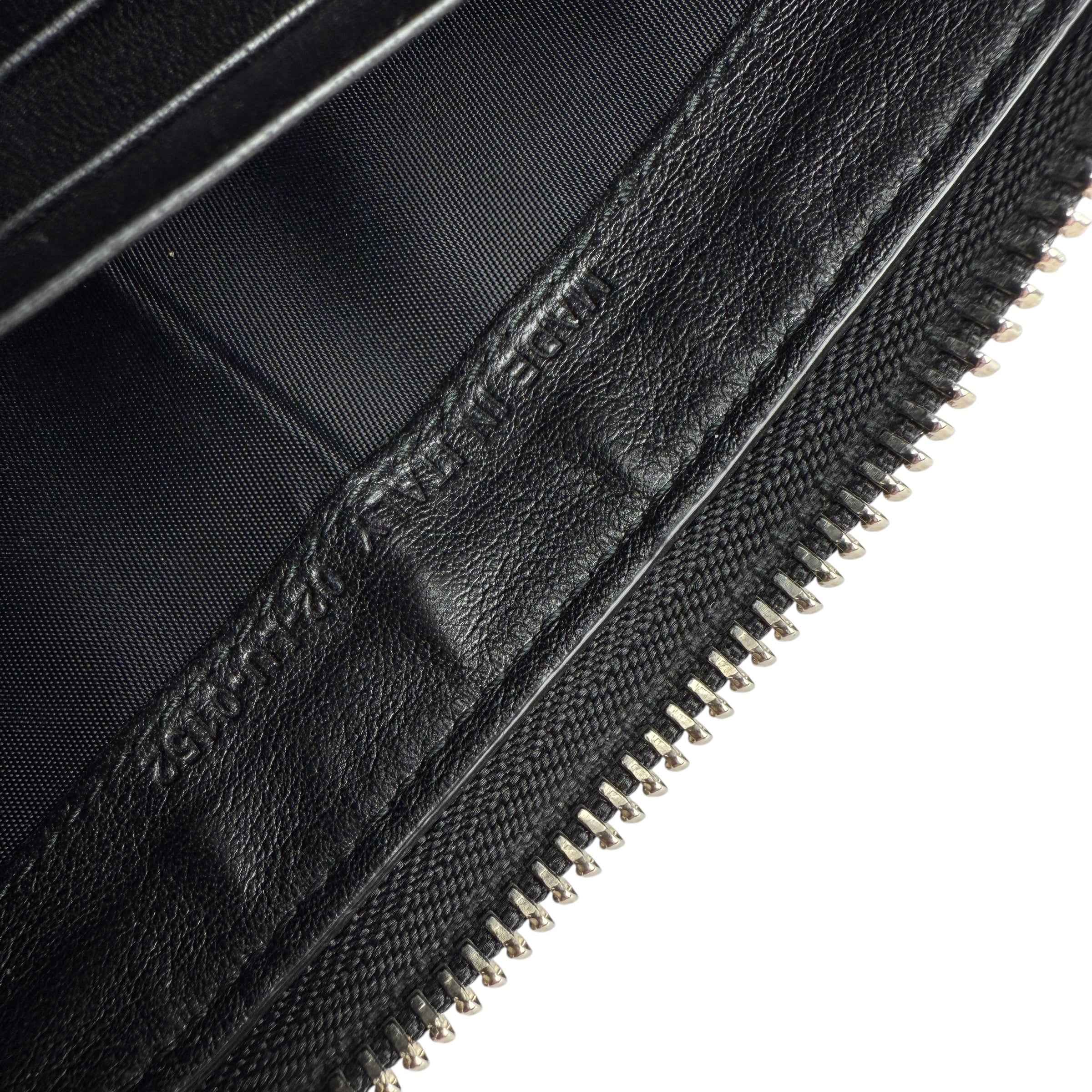 Dior Cannage Patent Lady Dior Wallet Black