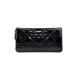 Pre-owned Dior Cannage Patent Lady Dior Wallet Black main image