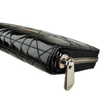 Dior Cannage Patent Lady Dior Wallet Black