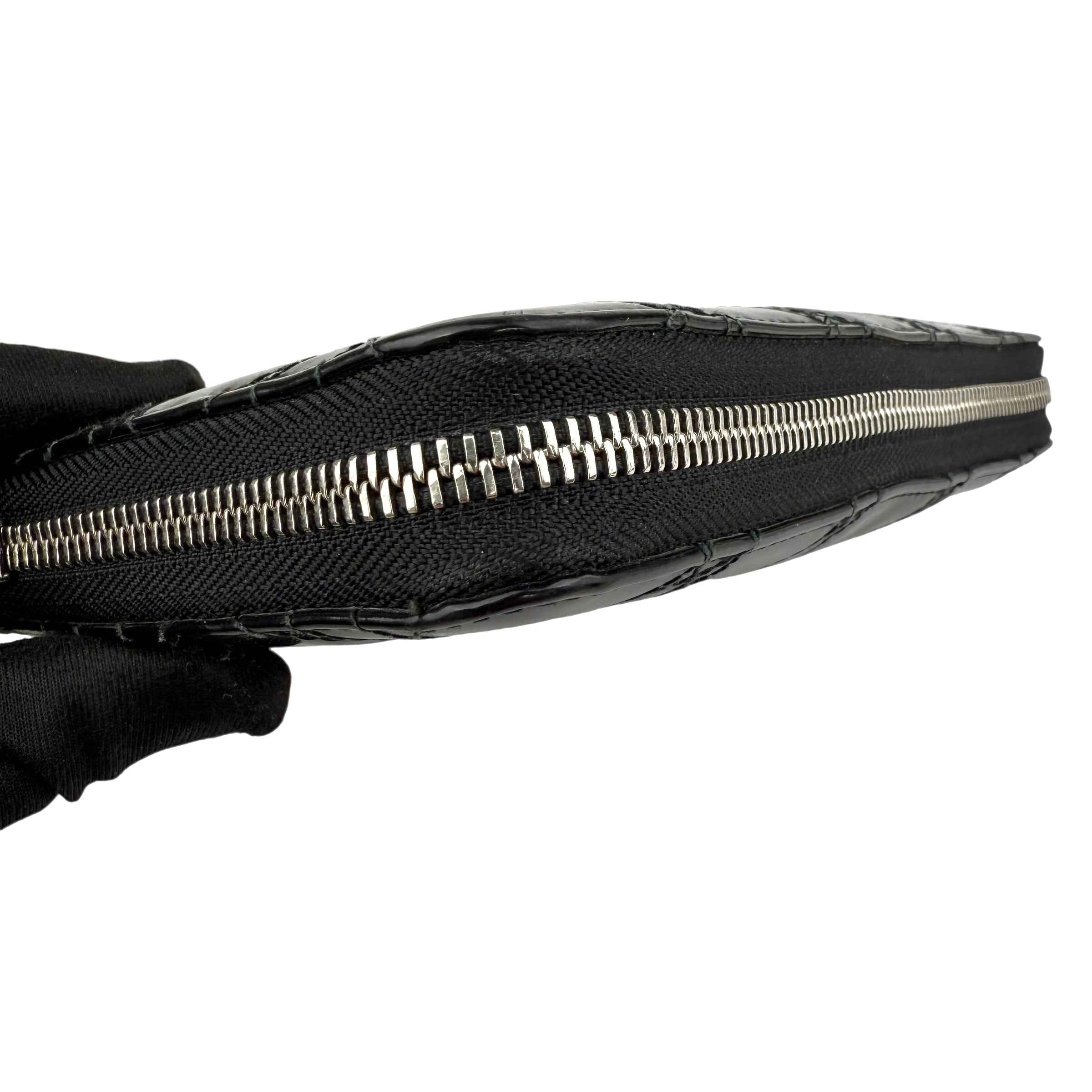 Dior Cannage Patent Lady Dior Wallet Black