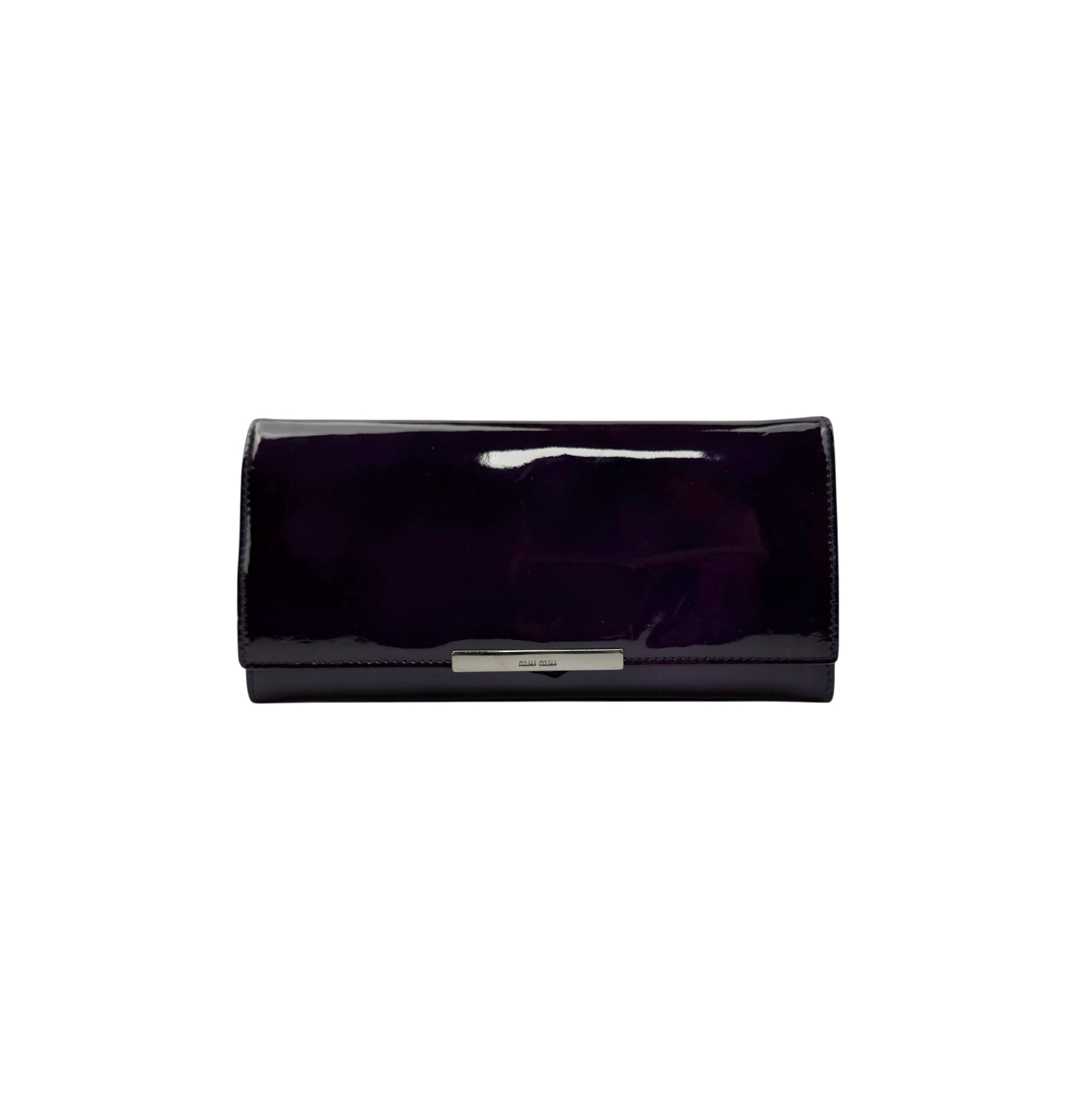 Pre-owned Miu Miu Patent leather wallet main image