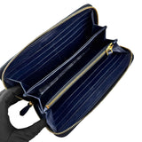Prada calfskin zip around wallet