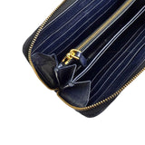 Prada calfskin zip around wallet