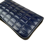 Prada calfskin zip around wallet
