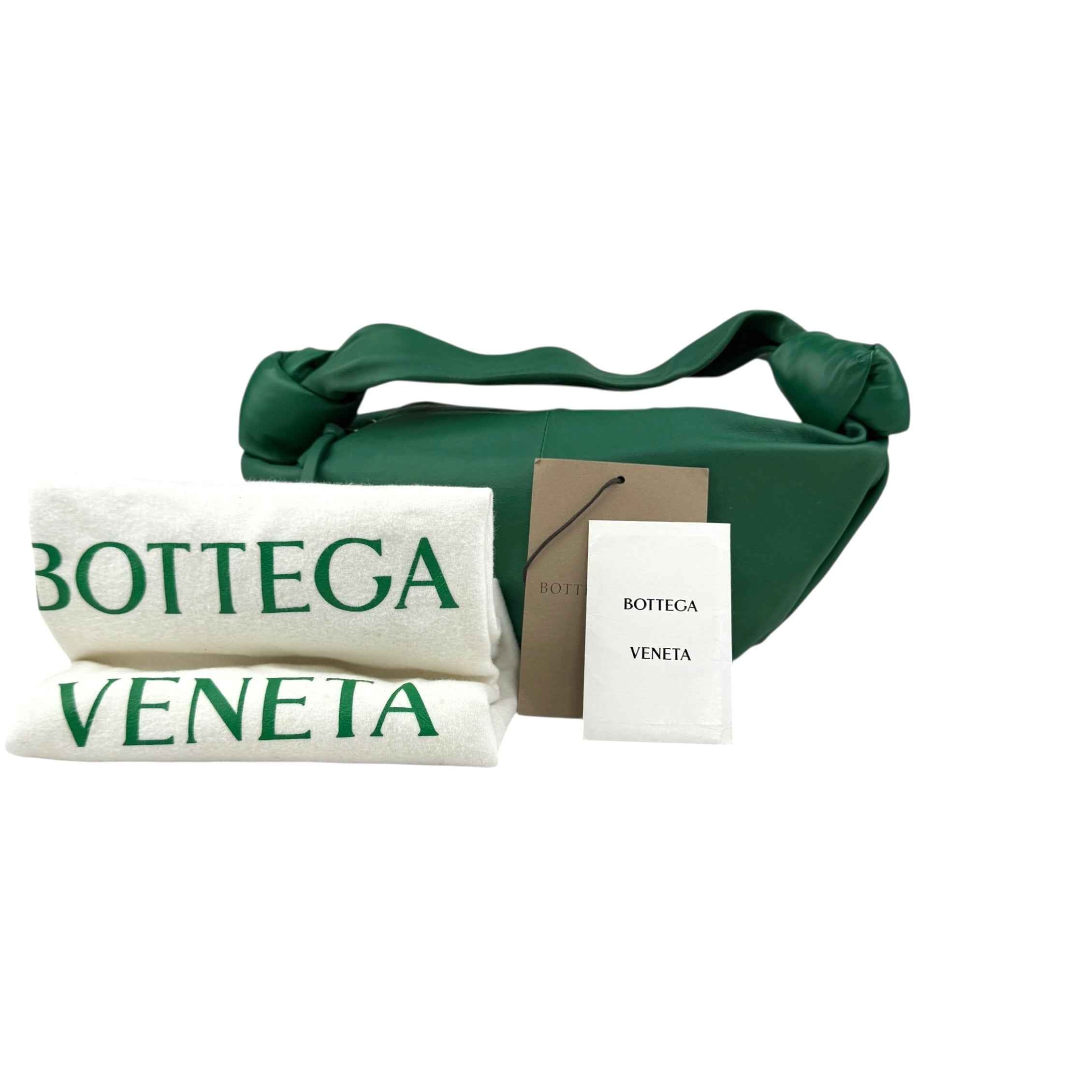 Bottega Veneta Green Leather Double Knot Bag