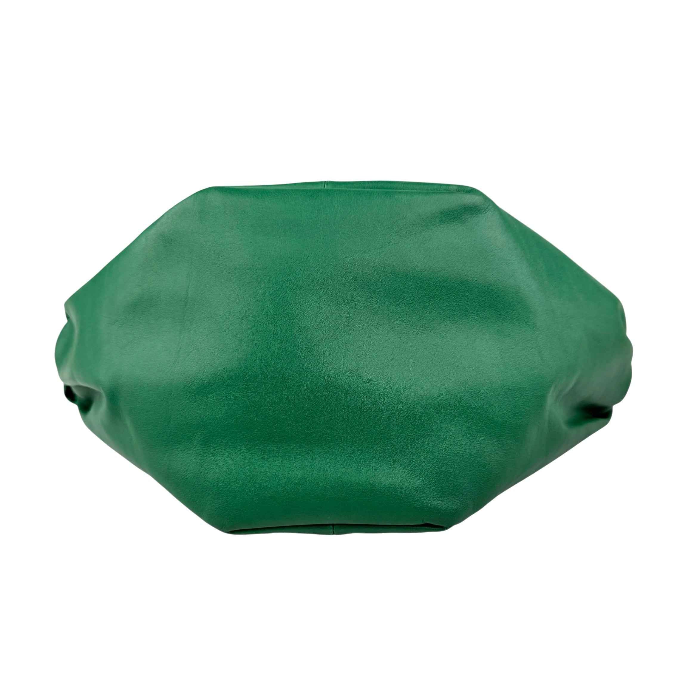 Bottega Veneta Green Leather Double Knot Bag