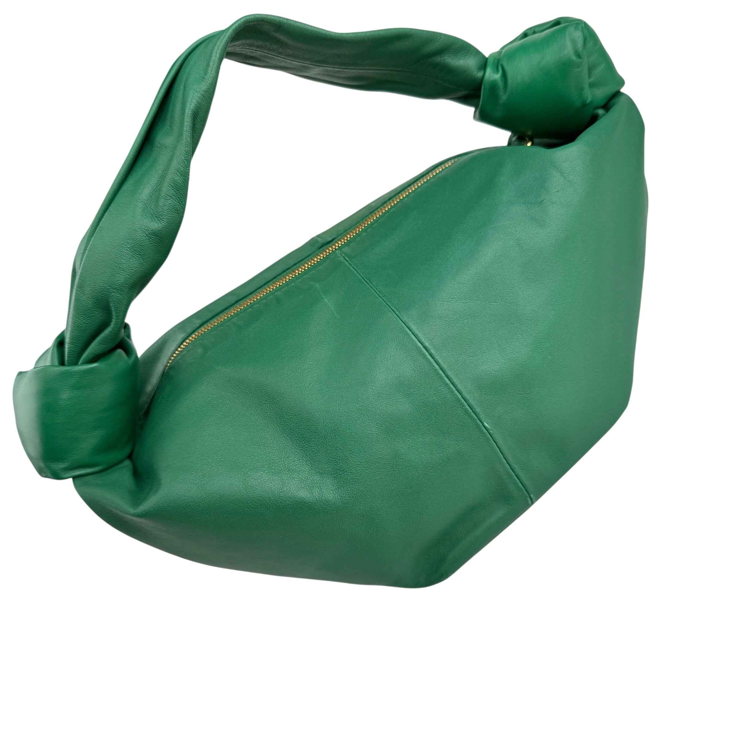 Bottega Veneta Green Leather Double Knot Bag