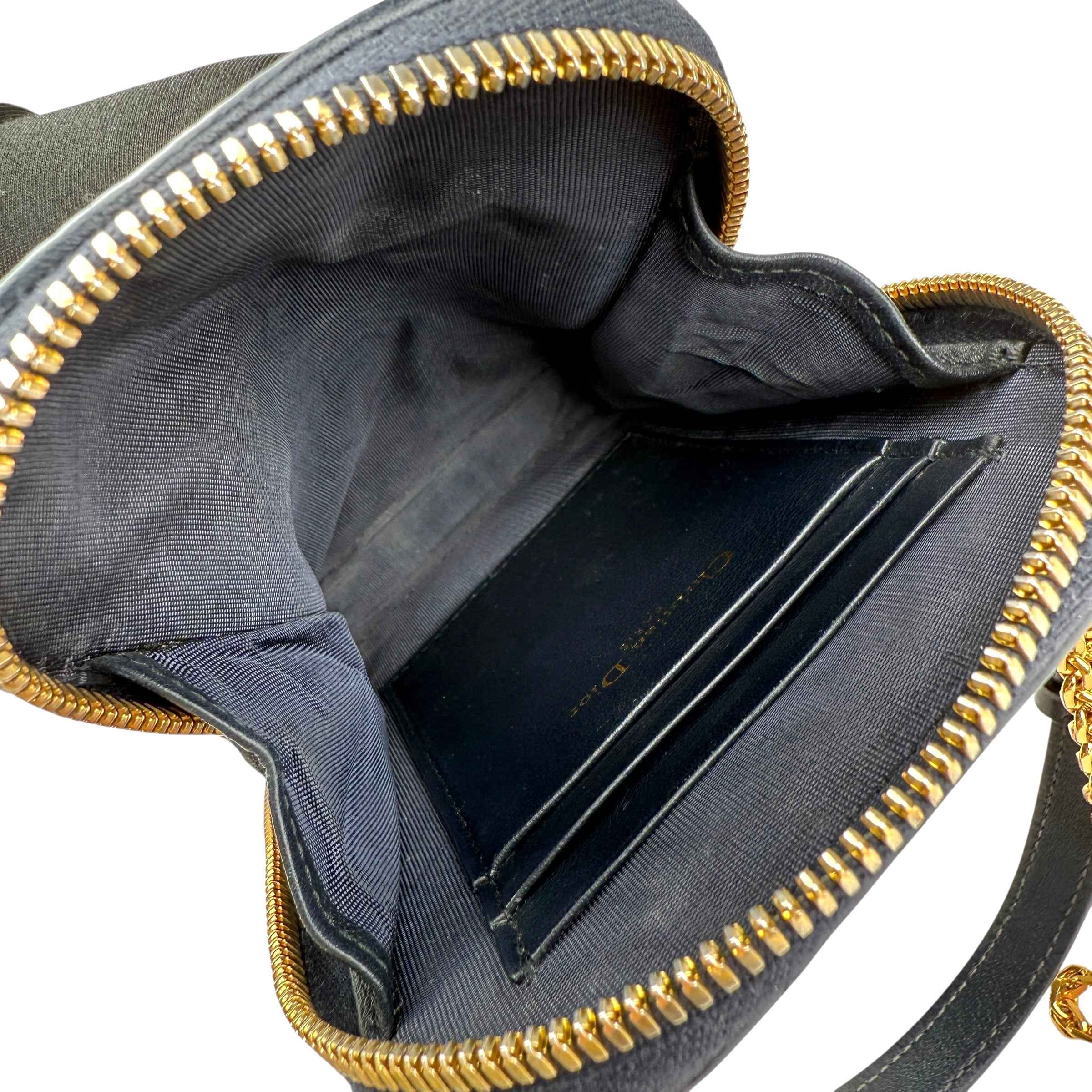 Christian Dior Oblique Canvas Montaigne Call in Dior Phone Holder satchel