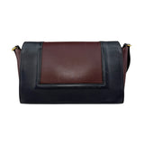 celine frame leather crossbody bag front