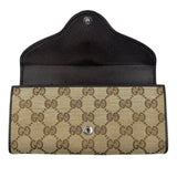 Pre-owned Gucci Horsebit 1955 Leather/Cloth Wallet wallet