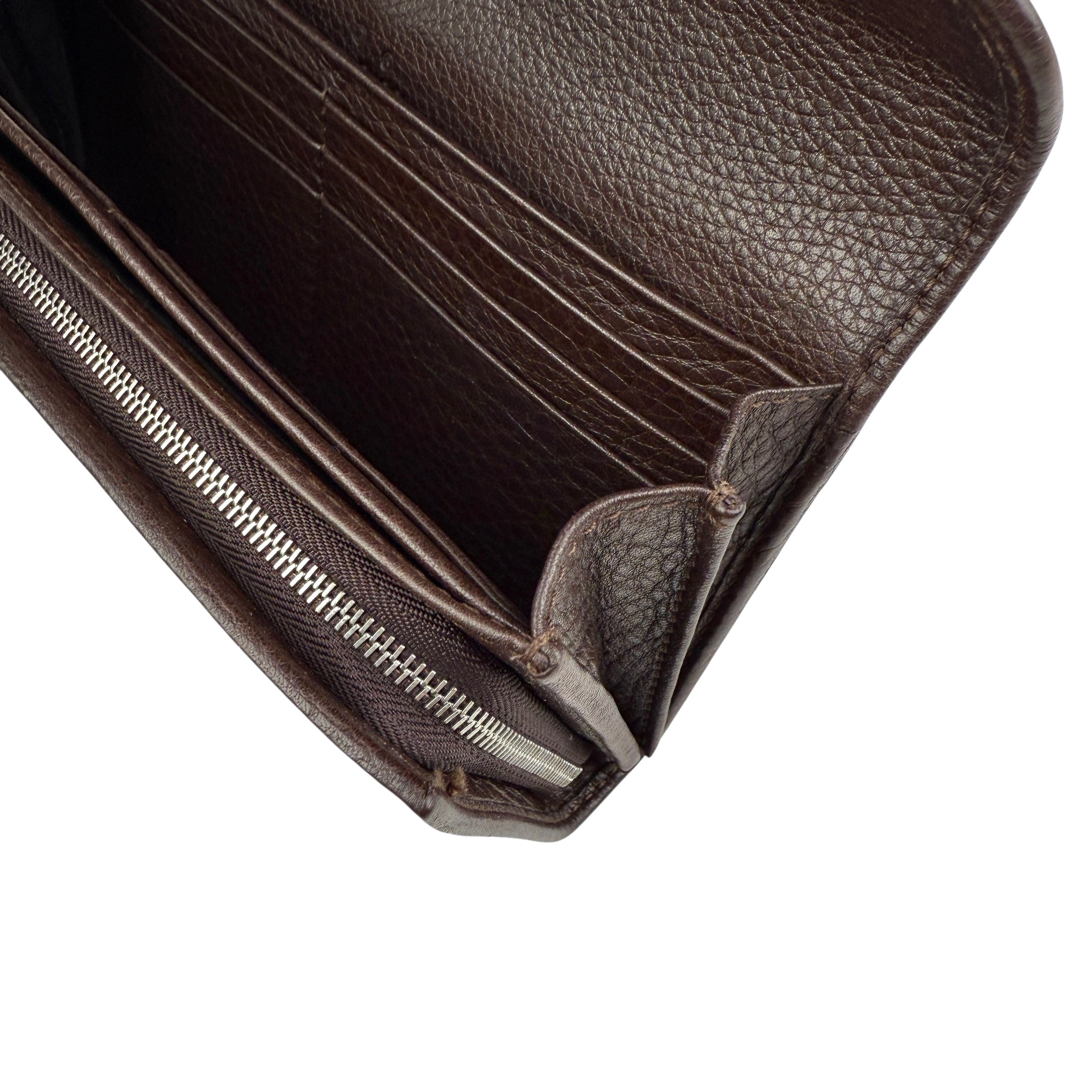Pre-owned Gucci Horsebit 1955 Leather/Cloth Wallet wallet