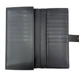 Pre-owned Bottega Veneta Black Intrecciato Woven Nappa Leather Continental Wallet wallet