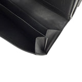 Pre-owned Bottega Veneta Black Intrecciato Woven Nappa Leather Continental Wallet wallet