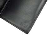 Pre-owned Gucci Black Canvas GG Supreme Web Zip Around Wallet wallet