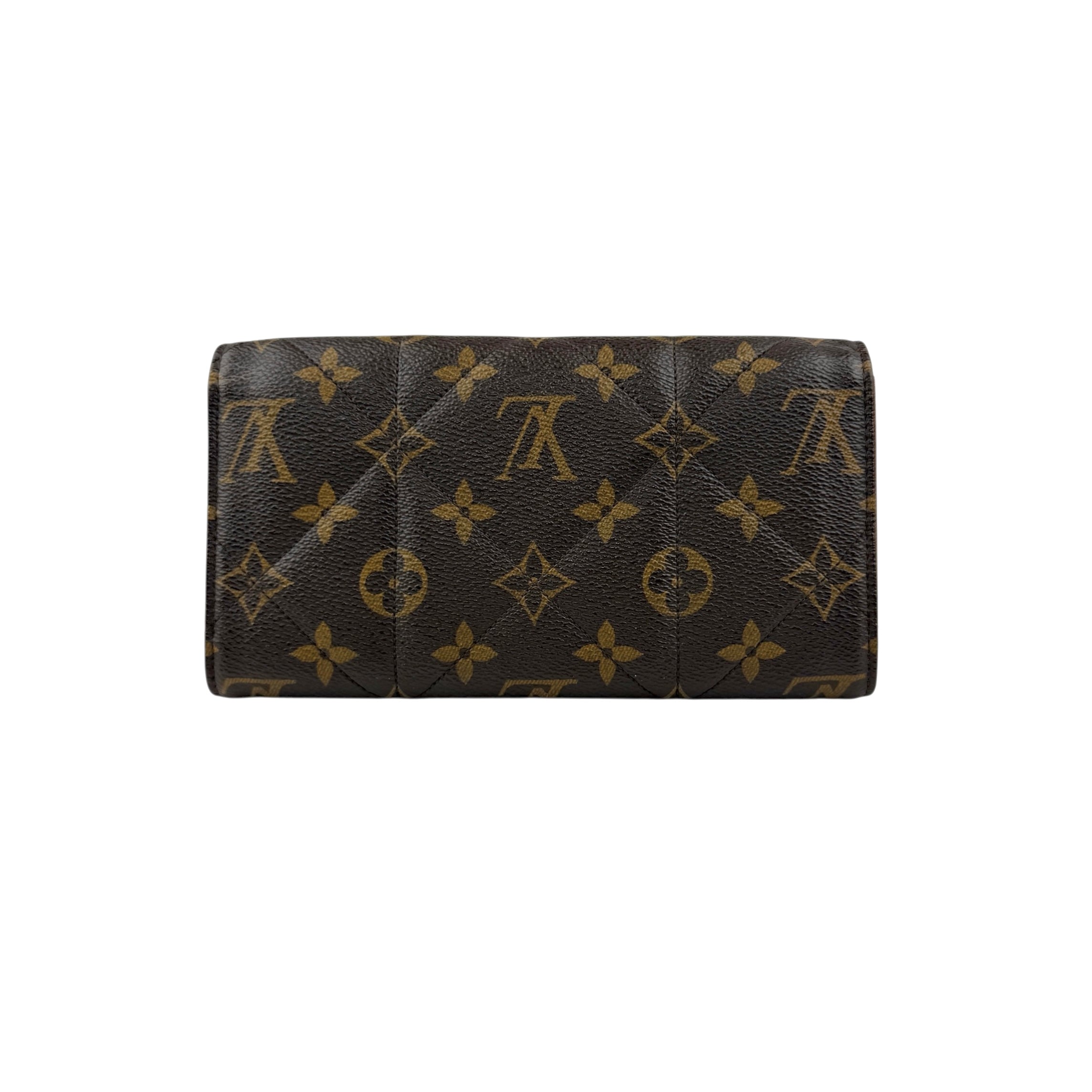 Pre-owned Louis Vuitton Monogram Canvas Sarah Etoile Wallet wallet back view
