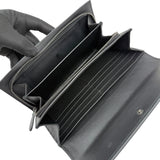 Pre-owned Bottega Veneta Black Intrecciato Woven Nappa Leather Continental Wallet wallet