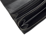 Pre-owned Bottega Veneta Black Intrecciato Woven Nappa Leather Continental Wallet wallet
