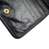 Pre-owned Balenciaga Leather Zip Around Compact Wallet wallet